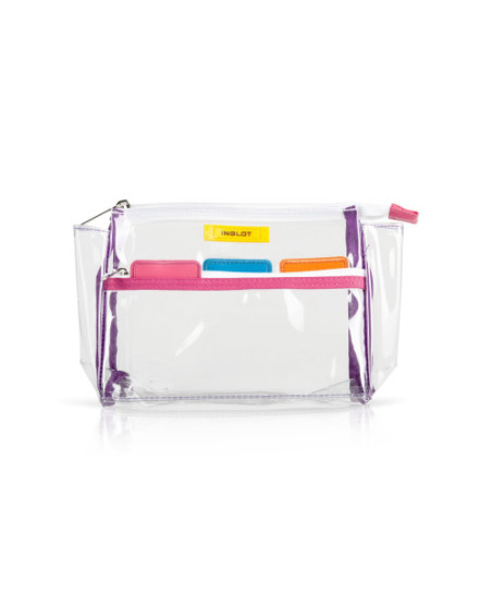 TRANSPARENTE  KOSMETIKTASCHE FARBIG