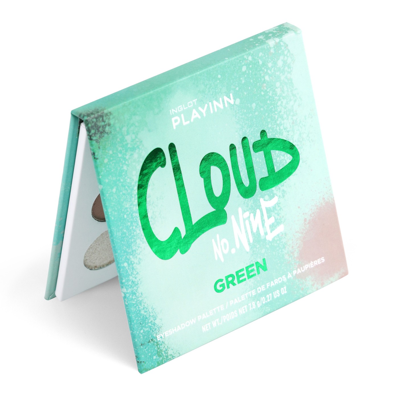 Faceți clic pentru a mări Paletă de farduri de ochi INGLOT PLAYINN CLOUD NO. NINE GREEN