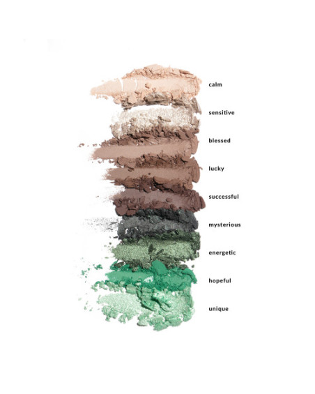 Paletă de farduri de ochi INGLOT PLAYINN CLOUD NO. NINE GREEN