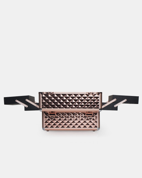 Valiză de machiaj Roz-Auriu Diamond (MB153A-M K107 4) Valiză de machiaj Roz-Auriu Diamond (MB153A-M K107 4)