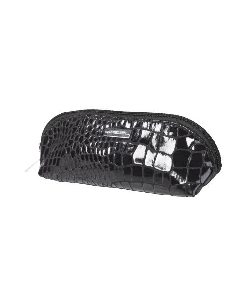 MAKEUP PENCIL CASE SNAKE SKIN PATTERN BLACK (R23984B)