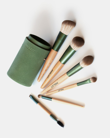 Set De Perii BRUSH TUBE MAKEUP SET (GREEN)