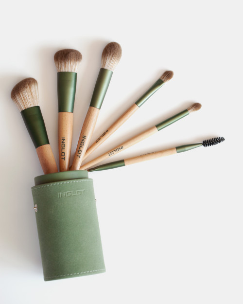 Set De Perii BRUSH TUBE MAKEUP SET (GREEN)