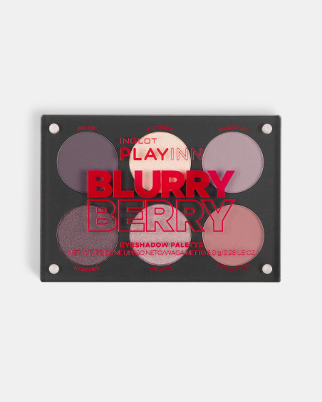 Paletă pentru machiaj INGLOT PLAYINN Blurry Berry Eye Shadow Palette