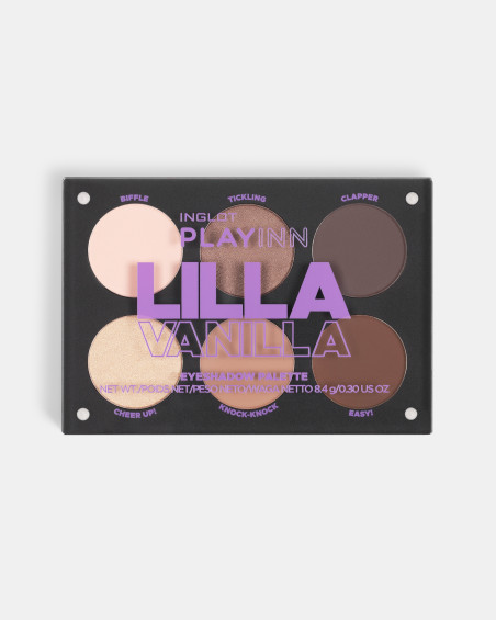 Paletă pentru machiaj INGLOT PLAYINN Lilla Vanilla Eye Shadow Palette