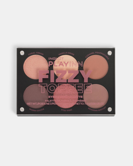 Paletă pentru machiaj INGLOT PLAYINN Fizzy Toffee Eyeshadow Palette