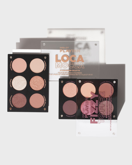 Paletă pentru machiaj INGLOT PLAYINN Fizzy Toffee Eyeshadow Palette