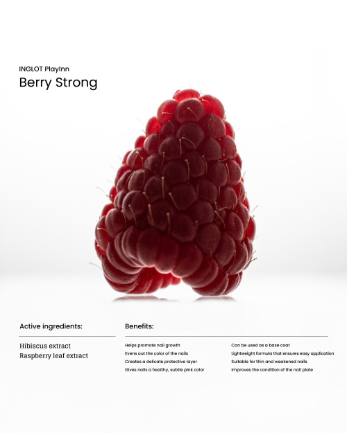 Tratament fortifiant pentru unghii INGLOT PLAYINN Berry Strong