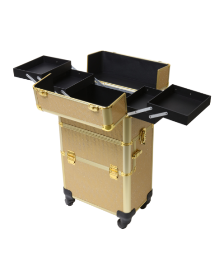 Kosmetikkoffer Gold (KC-TR002)