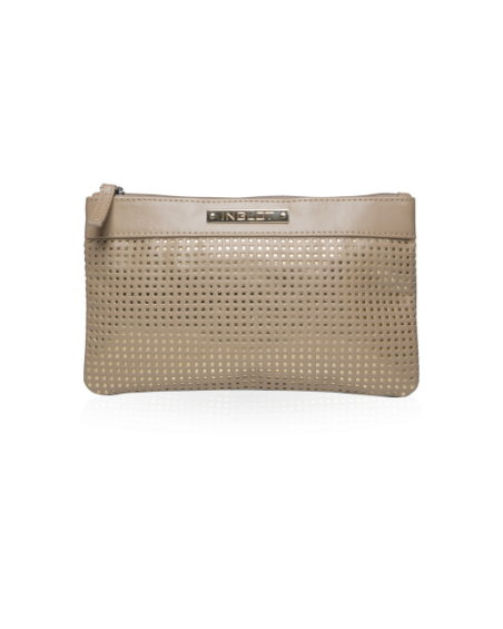 Kosmetiktasche Beige/Gold