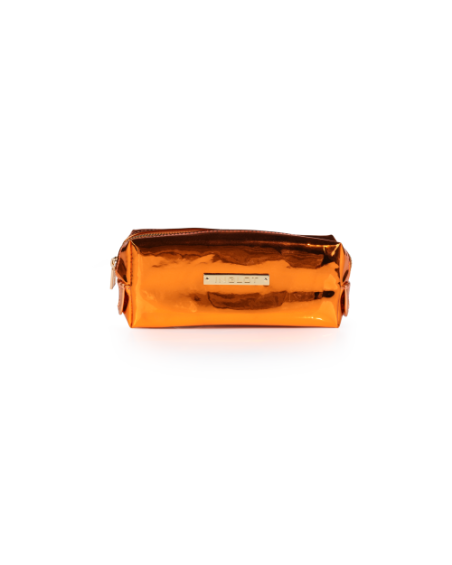 Kosmetiktasche Spiegeleffekt Orange