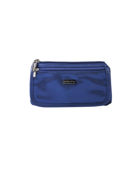 Kosmetiktasche Blau & Silber
