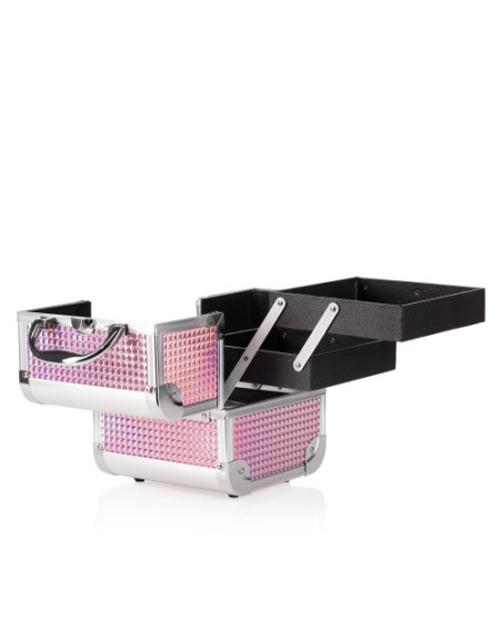 Kosmetikkoffer Ice Cube Mini Holographic Pink (MB152M K105-9H)