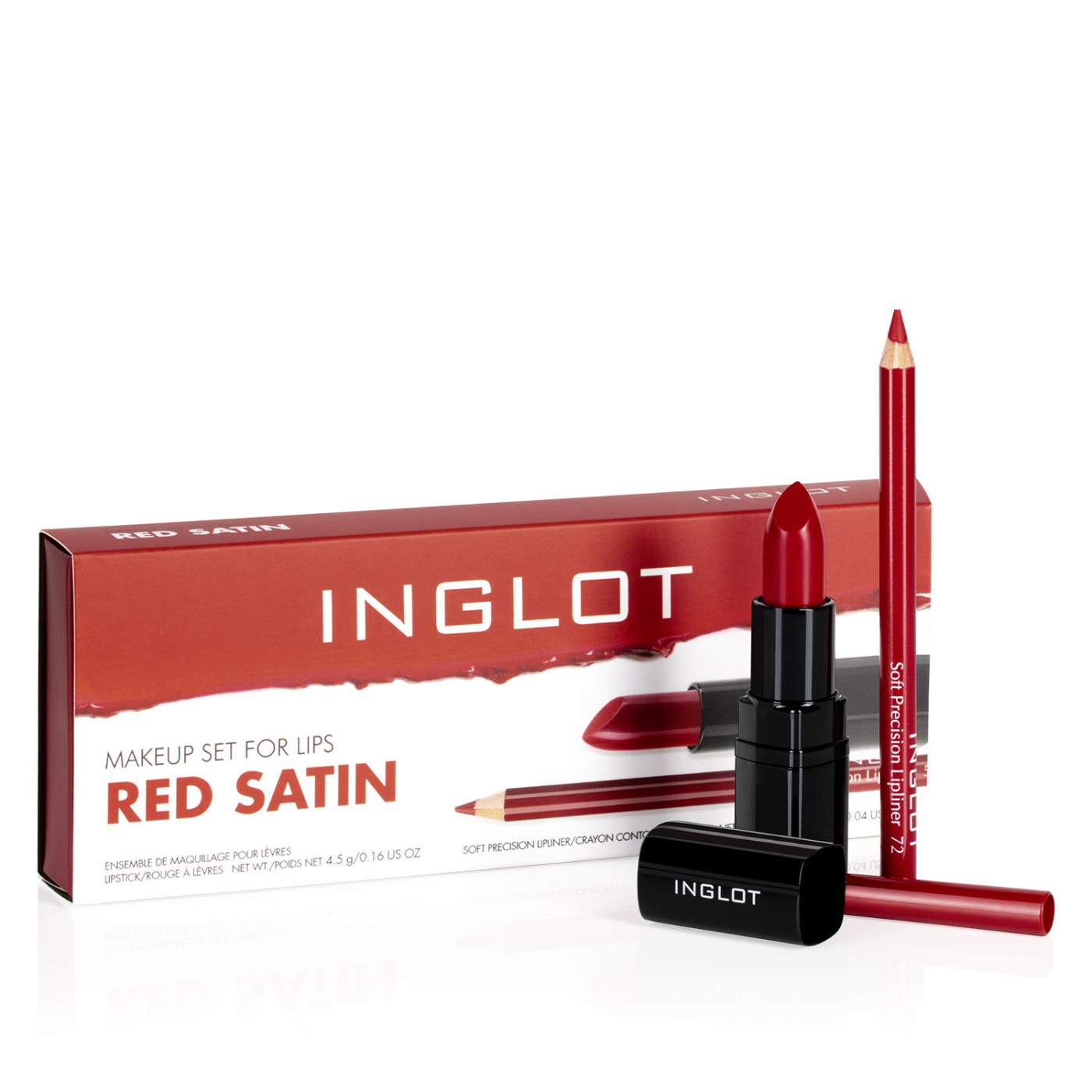 Lippen-Make-up Set RED SATIN