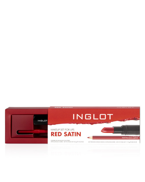 Lippen-Make-up Set RED SATIN