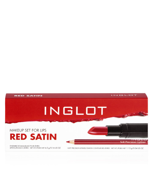 Lippen-Make-up Set RED SATIN