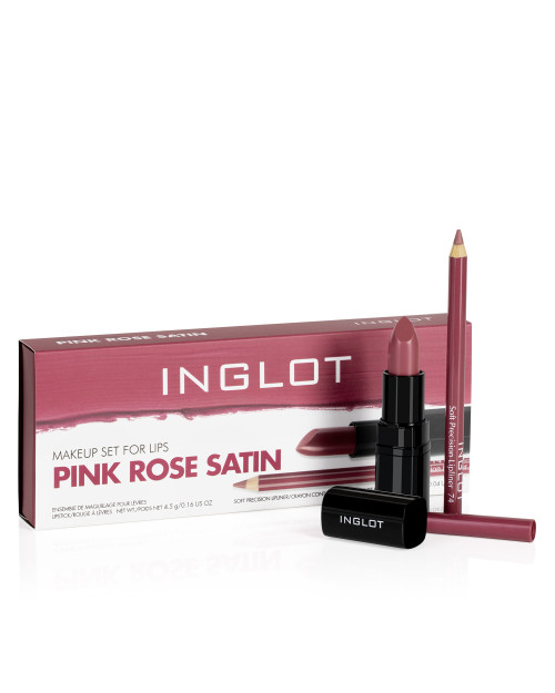 Lippen-Make-up Set PINK ROSE SATIN
