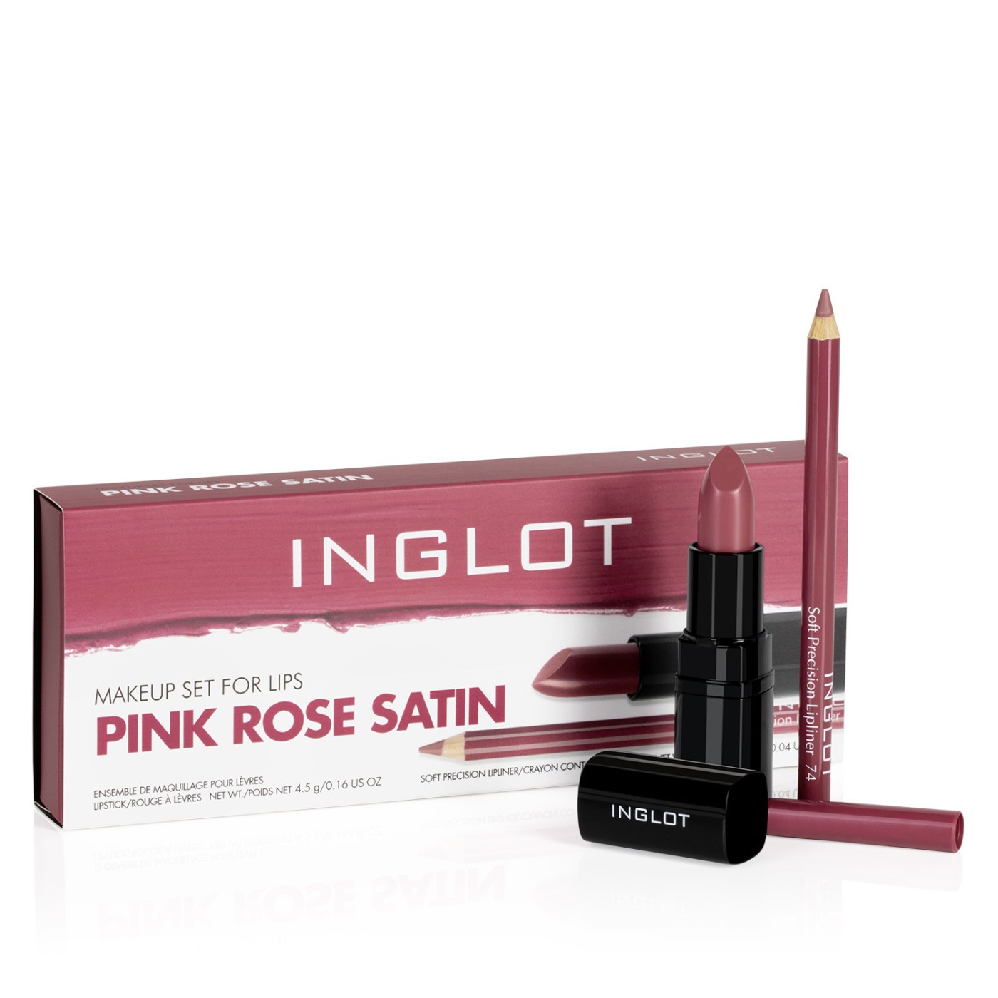 Lippen-Make-up Set PINK ROSE SATIN